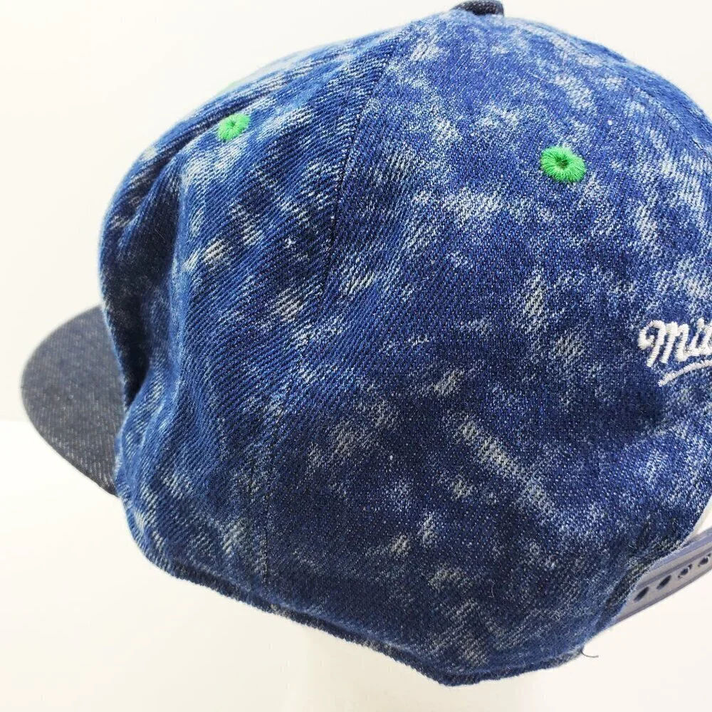 Boston Celtics Snapback Hat Mitchell Ness Hardwood Classics Embroidered
